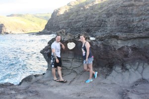 Heart shaped rock with the Mister